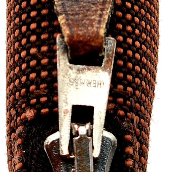 Hermes Round Zipper Long Wallet Yale Line Perth Gm Dark - Picture 14 of 16